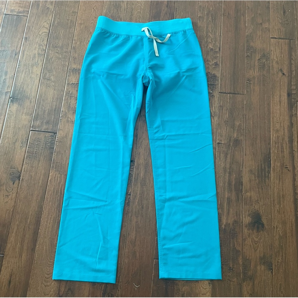 FIGS Scrub Pants Teal Bright Blue Technical Collection Small
